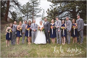 Bridal Party at Colorado Mountain Wedding